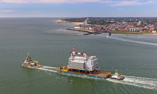 Topside for Hollandse Kust (west Beta) Substation Set to Sail to Final Location