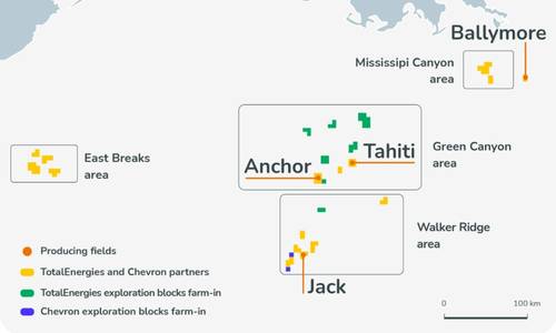 TotalEnergies Takes 25% Stake in 26 Chevron-Operated US Offshore Blocks