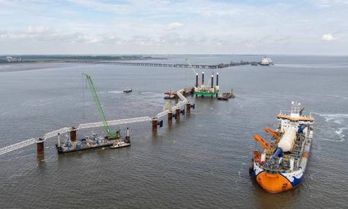 Van Oord Concludes Construction of Wilhelmshaven FSRU Jetty in Germany