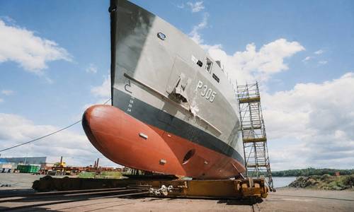 KERSHIP Launches First of Two Offshore Patrol Vessels for Montenegrin Navy