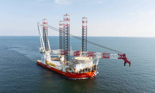 Cadeler’s WTIV Newbuild En Route to Europe for Maiden Offshore Wind Job