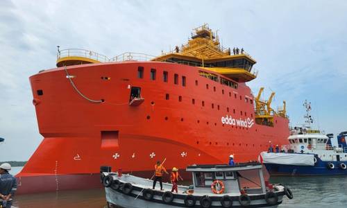 Edda Wind’s Newbuild CSOV Hits Water in Vietnam