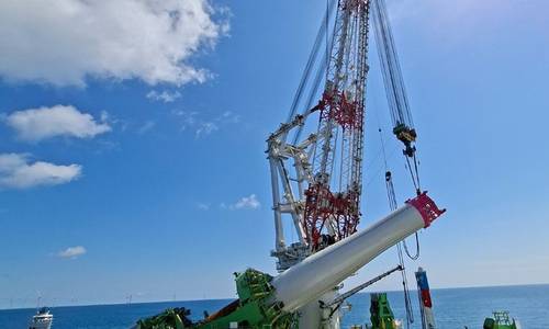Vattenfall Installs First Monopile on Germany's Largest Offshore Wind Farm