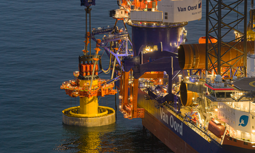 Van Oord Completes Low-Noise Monopile Installation