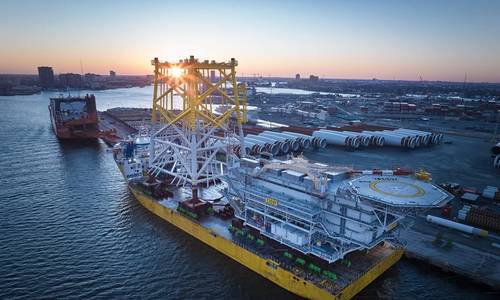 First Coastal Virginia Offshore Wind Substation Checks In at US Port