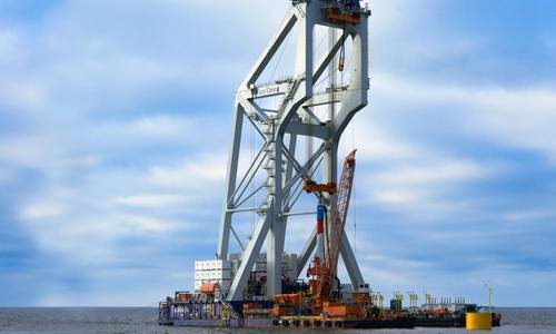 Van Oord’s Heavy Lift Vessel Installs First Monopile at Polish OW Farm