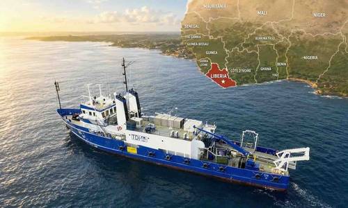 TDI-Brooks Survey Vessel Gyre Arrives in Liberia