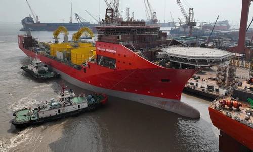 Jan De Nul Launches Second Giant Cable Laying Vessel
