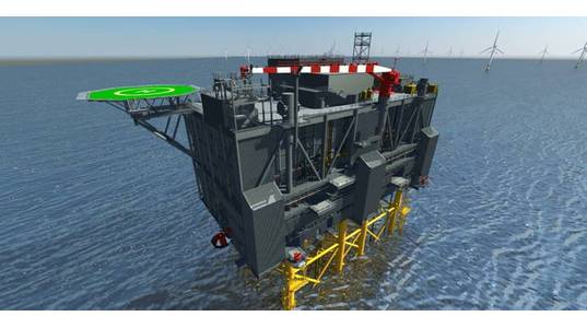 Artist Impression of the Sofia Offshore Wind Farm located on the Dogger Bank, UK Sector. - Credit: Kenz Figee


