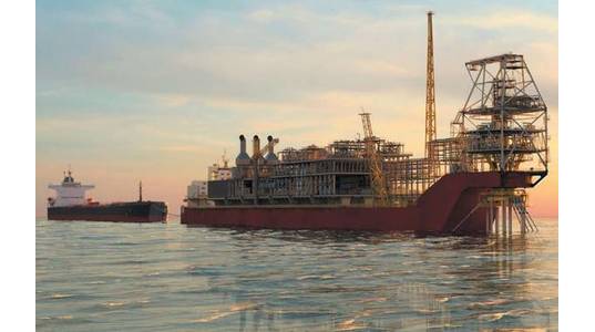 Artist's impression of the Sangomar FPSO - Image: Woodside