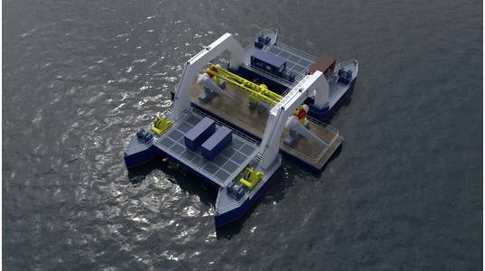 Quad Hull Barge design (Credit: HydroWing)