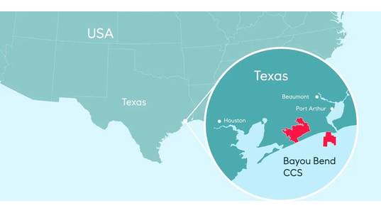 Bayou Bend CCS project (Credit: Equinor)