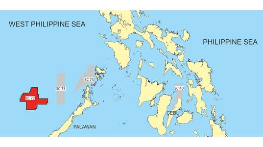 One of PXP's blocks in S. China sea offshore The Philippines - Credit: PXP Energy