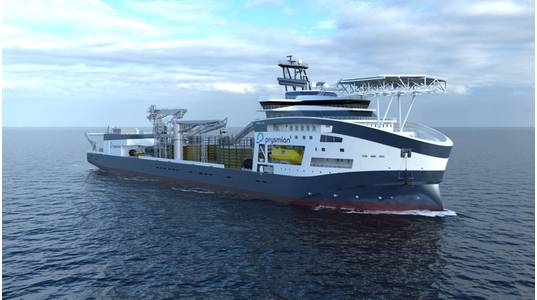 Vard cable layer for Prysmian (Credit: Vard)