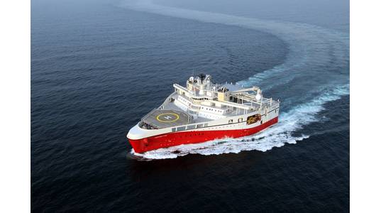Changing course: the Ramform Titan (Photo: PGS Geophysical)
