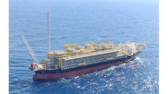FPSO Cidade de Campos dos Goytacazes is deployed for operations in the Tartaruga Verde and Tartaruga Mestiça fields in the Campos Basin off the coast of Brazil. (Photo: Modec)