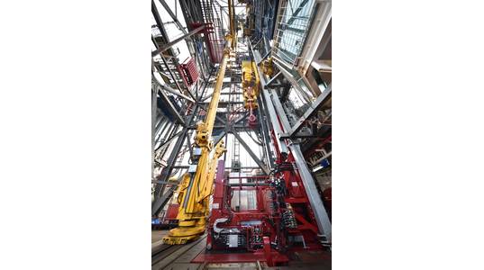 Continuous Tripping Technology installed on the jack-up ENSCO 123 (Photo: Ensco)