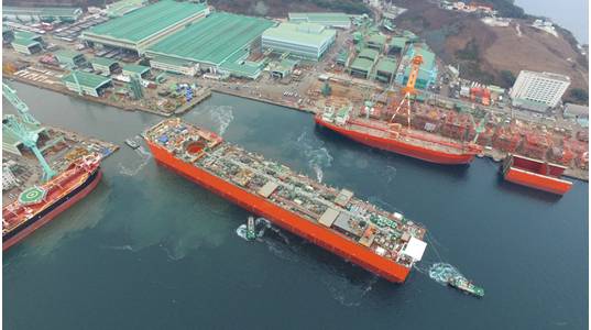 Coral Sul Hull Launch - Image source: Eni