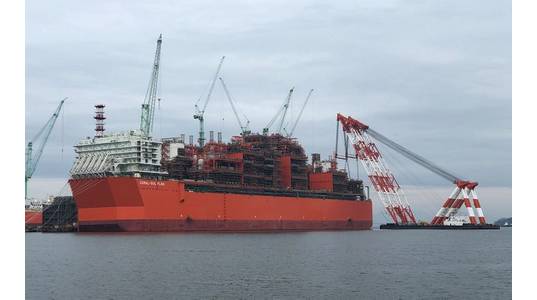 Coral FLNG Unit in South Korea last year - File Image: Eni