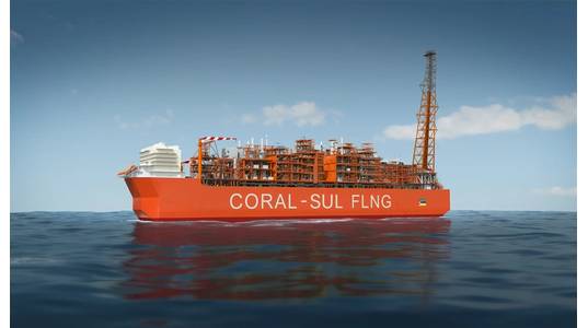 Eni’s Coral Sul FLNG vessel (Image: Eni)