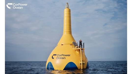CorPower C4 wave energy device (Credit: CorPower Ocean)