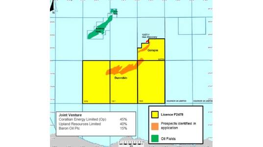Credit: Baron Oil - The image shows ownership interest prior to the agreement reached for Baron to increase its stake