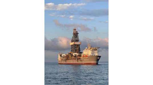 Deepwater Atlas at sea trials (Photo: Transocean)