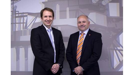 Bogi Vang, Deputy Country Manager UK & Senior Financial Adviser at DNO North Sea and Phil Milton, CEO at Well-Safe Solutions (Photo: Well-Safe)
