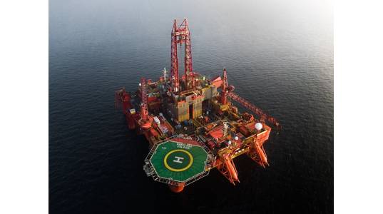 The Well 36/1-4 S was drilled by the Borgland Dolphin drilling rig. Photo: Dolphin Drilling.

