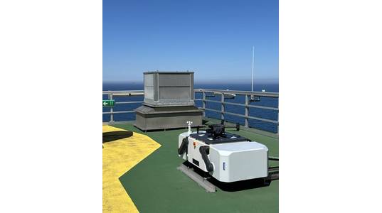 Drone docking station was installed offshore with the infrastructure required to support it (Credit: Aker Solutions)