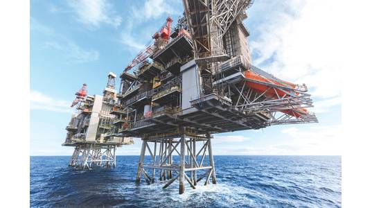 Emerson is providing predictive maintenance services and operational support services to BP at its Clair Ridge platform. (Photo: BP)