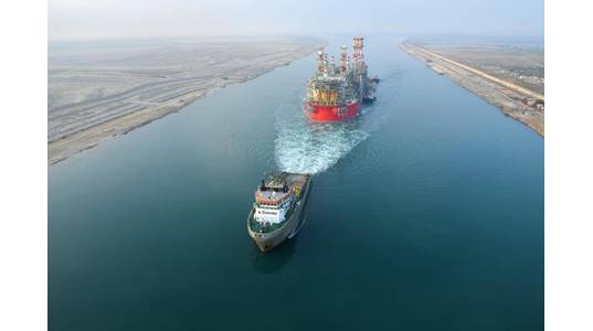 Energean Power en route to the Karish field - Credit: Energean, via Israel Energy Ministry