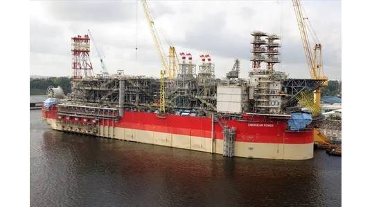 Energean Power while under construction in Singapore - File Photo - Credit: Energean