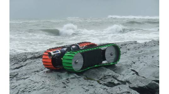 Figure 1 The Sea Otter Surf Zone Crawler. Image: C-2 Innovations, Inc.