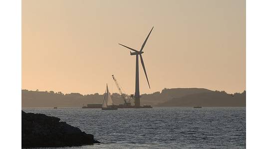 A floating wind turbine - Credit: L.C. Nøttaasen - CC BY-SA 2.0