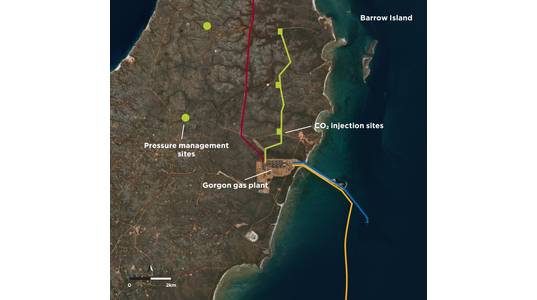 Gorgon CCS Map - Credit: Chevron