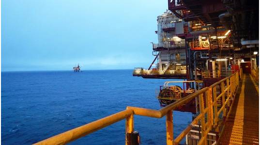View from the Gullfaks A platform. (Photo: Lone Stormoen)