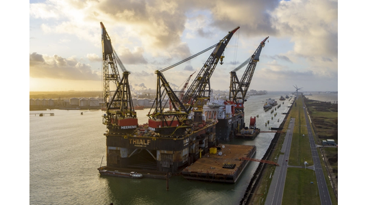 Heerema Marine Contractor's Thialf and Sleipnir crane vessels - Credit: Heerema
