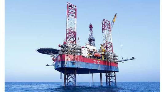 The helicopter crashed near the Sagar Kiran jack-up rig  -  File photo: ONGC