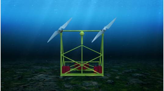 The HydroWing tidal energy device (Credit: Inyanga Marine Energy Group)