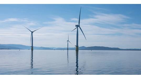 Hywind Tampen turbines at Wergeland Base in Gulen
Photo: Ole Jørgen Bratland/Equinor