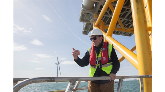 Ignacio Galán, president of Iberdrola, in one of the group's offshore wind farms - File Photo (Credit: Iberdrola)
