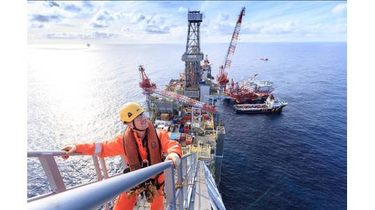 Illustration only: BP's Clair Ridge platform in the UK - Credit: BP