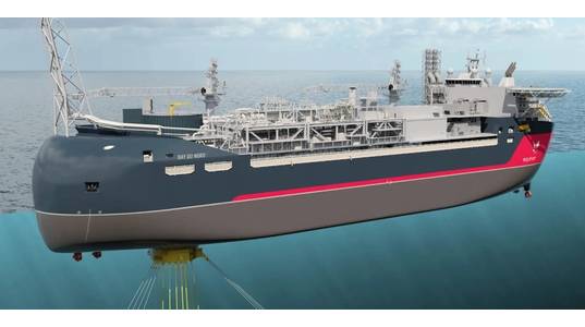 Illustration of the Bay du Nord floating production storage and offloading (FPSO) unit (Image: Equinor)