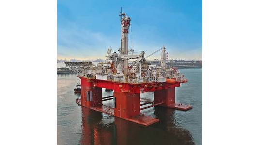 Illustration - A Helix offshore well intervention rig - Photo - Sembcorp Marine via Helix Energy Solutions