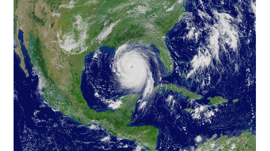 Illustration - A hurricane in the Gulf of Mexico - Credit:zenobillis/AdobeStock
