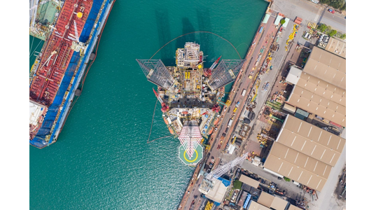 Illustration - A Jack-up drilling rig / Credit: Bomboman/AdobeStock