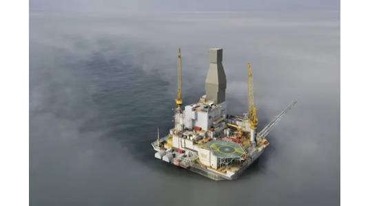 Illustration Orlan offshore platform in Sakhalin - Credit Sakhalin-1