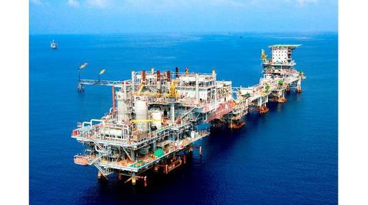 Illustration; A Pertamina offshore platform - Credit: Pertamina