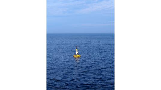 Illustration - Photo from 2020 buoy launch / Credit: Atlantic Shores Offshore Wind
